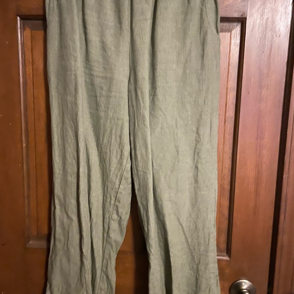 Flax Sage Linen Trousers